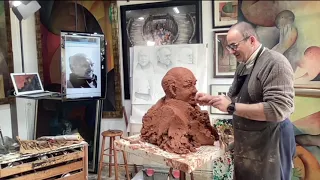 "Creación de un Retrato en Escultura desde Cero: Proceso Completo con Técnicas y Moldes"