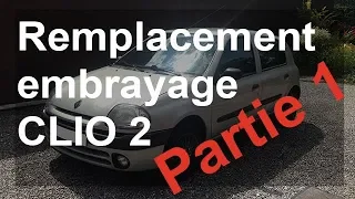 Remplacement d’un embrayage et boite de vitesse sur une Renault Clio 2 + dépose berceau : Partie 1