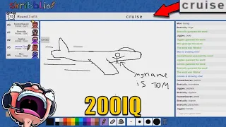 Vanoss Annoying Everyone with his 200IQ Drawings in Skribbl.io Part 2