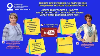 Всебічний розвиток, набуття компетентностей - обов'язкова умова успіху дитини дошкільного віку