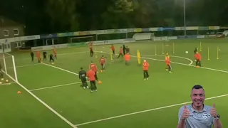 Fussballtraining: Warm up - Passen, Laufarbeit und Technik 2