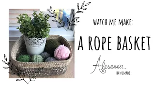Crochet Beautiful Homemade Décor! Watch Me Make: A Crochet Rope Basket TIME LAPSE