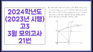 2024학년도 (2023년 시행) 고3 3월 모의고사 공통 21번