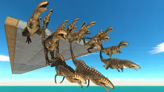 Jumping from a broken bridge - Animal Revolt Battle Simulator