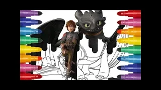How to Train Your Dragon collection of video coloring books Как приручить дракона сборник