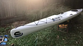 My review of the Carbonology Sport Cruze surf ski.  This is a 18' x 22" ski with 2 storage hatches.