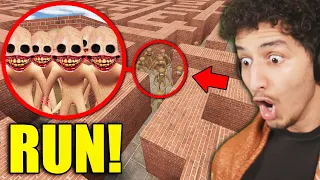 If You See This SMILING MAN HORDE in a Maze, RUN AWAY FAST!! (Scary)