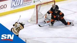 Torey Krug Finds David Pastrnak For One-Timer With Perfect Cross-Ice Pass