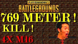 PUBG Mithrain rank #1 EU Kills from 769 meter with 4x INSANE AIM