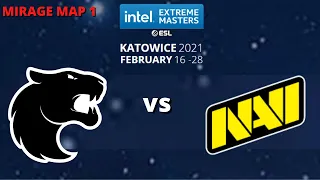 FURIA vs NaVi - MIRAGE MAP 1 - IEM Katowice 2021