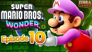 Super Mario Bros. Wonder Gameplay Walkthrough Part 10 - World 5 Fungi Mines 100%!