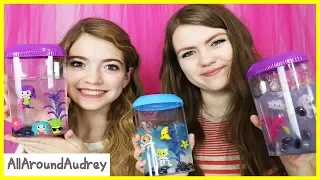 Jelli Slime Aquarium - Blindfolded Tiny Hands Challenge / AllAroundAudrey