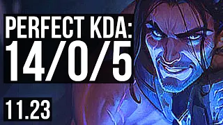 SYLAS vs EKKO (MID) | 14/0/5, Quadra, Legendary | KR Master | 11.23