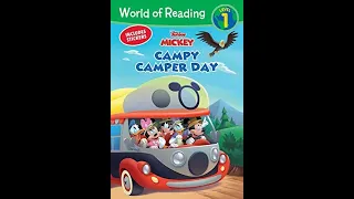 Reading Disney Junior Mickey Campy Camper Day book - World of Reading Kids Story Time Read Aloud