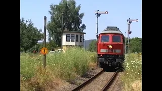 232 347-5 mit Kieszügen zwischen Immelborn und Eisenach