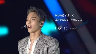 [4K] 191116 MONSTA X - Play it cool 셔누 직캠 (SHOWNU Fancam) @VLIVE AWARDS V HEARTBEAT