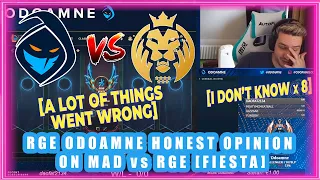 RGE Odoamne Honest Opinion on MAD vs RGE [FIESTA]