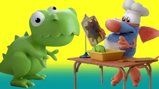 Rattic Cartoon 2021 🙃 The Cook 🍕 Mischievous Dinosaur 🎂  Rattic Kids Cartoon | Cartoon for kids