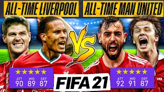 All Time Liverpool VS All Time Man United - FIFA 21 Experiment