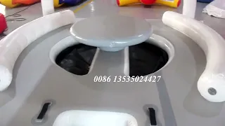 Aqua Banas Water Game Floating Island Lounge Inflatable Water Party Bana