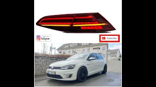 VW GOLF GTE New LED taillights with dynamic turn signals ULTRA HD