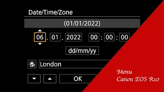 Canon EOS R10 - Einrichtgung (Menu)