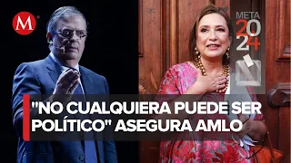 Si Ebrard es candidato independiente, Xóchitl Gálvez podría terminar en tercer lugar en 2024: AMLO