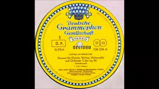 Beethoven, Triple Concerto Op 56 , Geza Anda, Wolfgang Schneiderhan, Pierre Fournier, 1,2mov