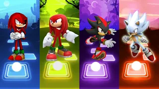 Knuckles Exe Sonic 🆚 Knuckles Sonic 🆚 Shadow Sonic 🆚 Hyper Sonic | Sonic EDM Rush Tiles Hop