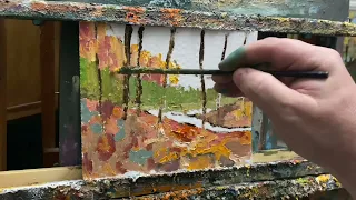 Paint on cardboard?