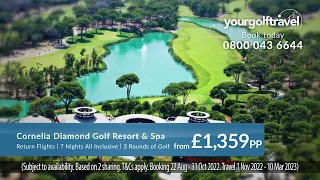 Your Golf Travel Sky TV Advert - Cornelia Diamond & Cornelia De Luxe in Turkey