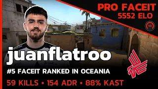 5500 ELO juanflatroo Bad News Eagles 59 KILLS on MIRAGE🔥 (MIRAGE) FACEIT LVL 10  / CSGO POV