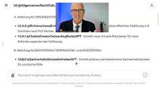 1.Fall 4. Schritt Arbeite mit Chatbots, z.B. dem Allgemeines Recht Fallöser Chatbot Prof. Richter