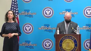 Gov. Edwards holds weather briefing on Hurricane Ida, extends statewide mask mandate