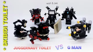 lego skibidi toilet | assemble juggernaut toilet | astro toilet vs g man