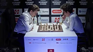SUPER ATTACK!! Jan Krzysztof Duda vs Fabiano Caruana || Norway Blitz Chess 2020