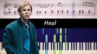 How to play Heal by Tom Odell - ACCURATE Piano Part Tutorial