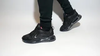 Nike Air Max 720 Black AO2924-007 on feet