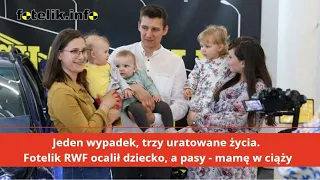 14-miesięczna Michalinka przeżyła wypadek przy 100 km/h w foteliku BeSafe iZi Twist! EXP667