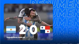 Argentina 2-0 Panamá: Resumen del partido - Amistoso 2023