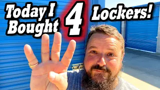 Today I BOUGHT 4 LOCKERS at the abandoned storage unit auction! I've gone totally Locker Nuts!