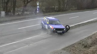 Crash VW Golf @ Rallye Zorn 04.03.2017