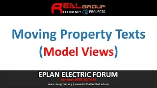 Moving Property Texts (Model Views) | EPLAN Education