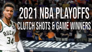 NBA Game Winners & Clutch Shots of 2021 Playoffsᴴᴰ