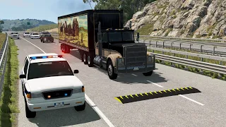 Police Spike Strip Deployments | BeamNG.drive