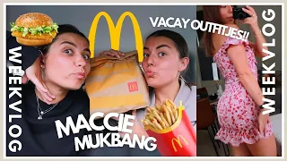 McDonalds MUKBANG met MAGGIE🍟🍔 Inpakken voor ITALIË!! 🇮🇹🛍| Sara Verwoerd