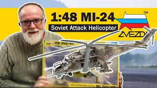 Zvezda MI-24 1/48 Soviet Attack Helicopter 2020 Release