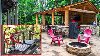 This Outdoor Kitchen was built around a  SANTA MARIA GRILL | Luxury Outdoor Living Space