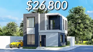 (7x8 Meters) Modern House Design | 3 Bedrooms House Tour