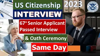 Practice US Citizenship Interview 2023 and Oath Ceremony Same Day with Mrs. Emilia Romero